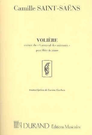 SAINT-SAENS:VOLIERE FLUTE & PIANO