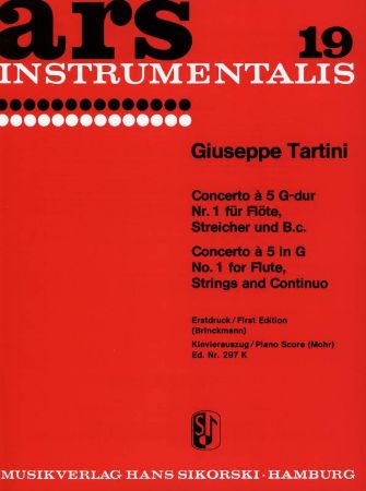 TARTINI G:KONZERT G-DUR FLUTE AND PIANO