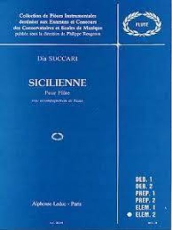 SUCCARI:SICILIENNE POUR FLUTE