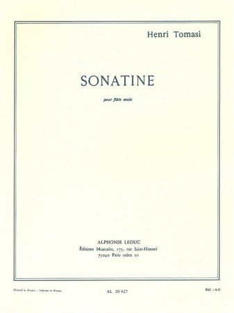 TOMASI:SONATINE POUR FLUTE SEUL