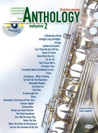 ANTHOLOGY SAXOPHONE ALTO 28 ALL TIME FAVORITES +CD VOL.2