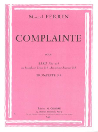 PERRIN-COMPLAINTE SAX ALTO