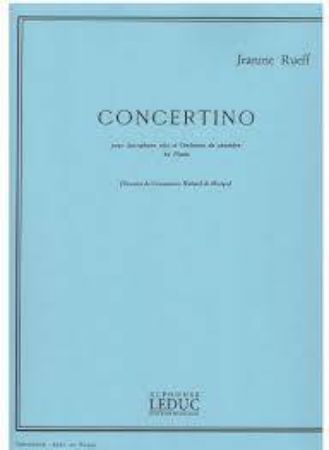 RUEFF:CONCERTINO ALT SAX AND PIANO