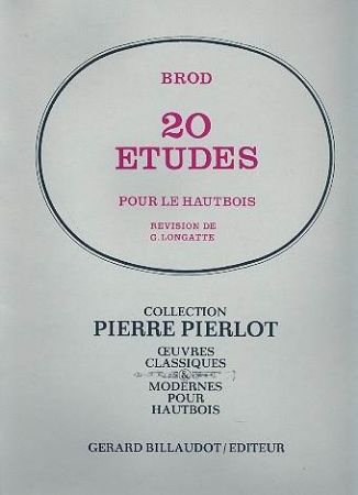 BROD:20 ETUDES POUR LE HAUTBOIS