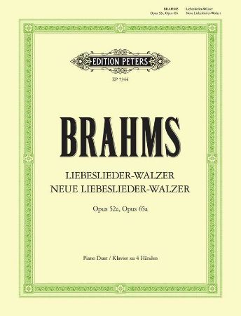 BRAHMS: LIEBESLIEDER WALZER OP.65A & OP.52A PIANO DUET