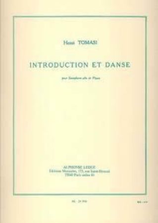 TOMASI:INTRODUCTION ET DANSE SAX