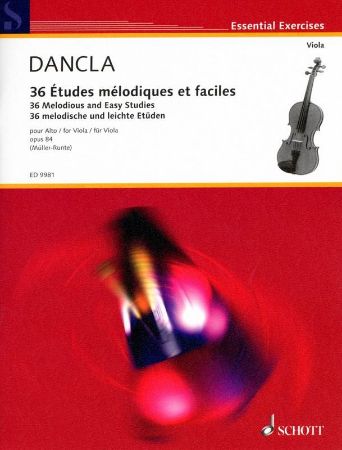 DANCLA:36 MELODIOUS AND EASY STUDIES OP.84 FOR VIOLA