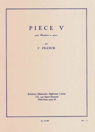 FRANCK:PIECE V  OBOE ET PIANO