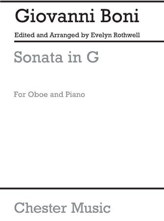 BONI:SONATA G-DUR OBOE AND PIANO