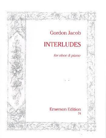 JACOB:INTERLUDES FOR OBOE & PIANO