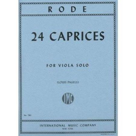 RODE:24 CAPRICES VIOLA SOLO