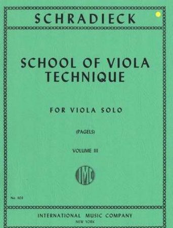 SCHRADIECK:SCHOOL OF VIOLA TECHNI,BOOK 3