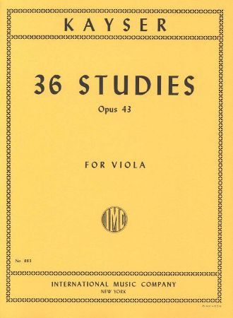 KAYSER;36 STUDIES OP.43