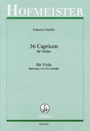 FIORILLO:36 CAPRICEN FUR VIOLA