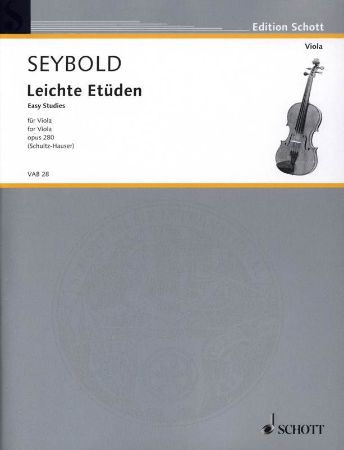 SEYBOLD:EASY STUDIES OP.280 VIOLA