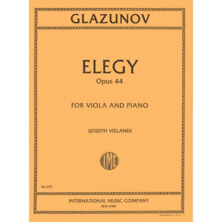 GLAZUNOV:ELEGY OP.44 VIOLA