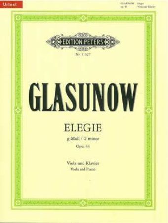 GLASUNOW:ELEGIE G-MOLL OP.44 VIOLA AND PIANO