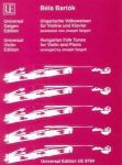 BARTOK:HUNGARIAN FOLK TUNES FOR VIOLINE AND PIANO