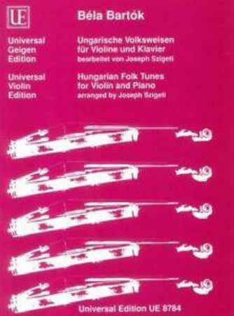 BARTOK:HUNGARIAN FOLK TUNES FOR VIOLINE AND PIANO