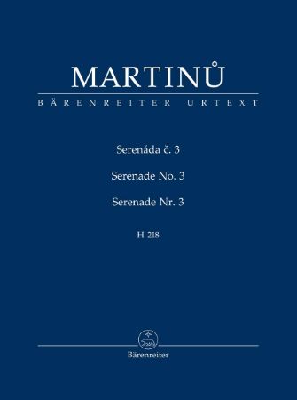 MARTINU:SERENADE NO.3 STUDY SCORE