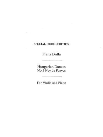 DRDLA:HUNGARIAN DANCES NO.1 VIOLIN AND PIANO