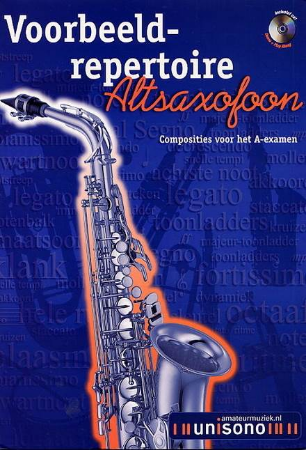 VOORBEELD REPERTOIRE ALTSAXOFOON PLAY ALONG +CD VOL. A  & PIANO ACCOMPANIMENT