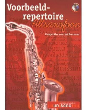 VOORBEELD REPERTOIRE ALTSAXOFOON PLAY ALONG +CD VOL. B  & PIANO ACCOMPANIMENT