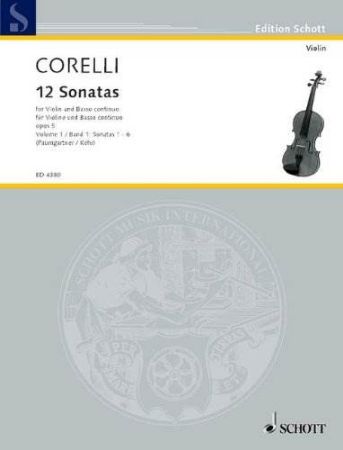 CORELLI:12  SONATAS OP.5/1-6 VOL.1 VIOLINE AND PIANO