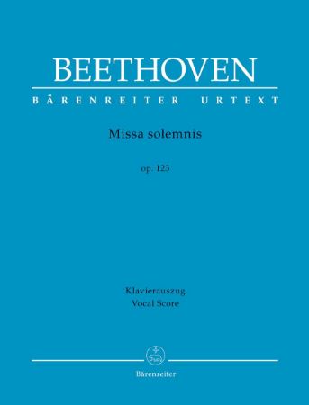 BEETHOVEN:MISSA SOLEMNIS OP.123 VOCAL SCORE