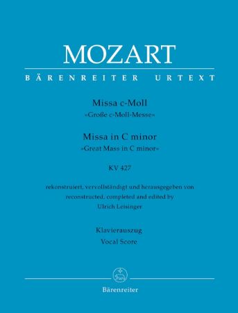 MOZART:MISSA IN C-MOLL KV 427 VOCAL SCORE