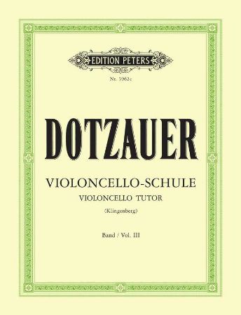 DOTZAUER:VIOLONCELLO SCHULE BAND 3