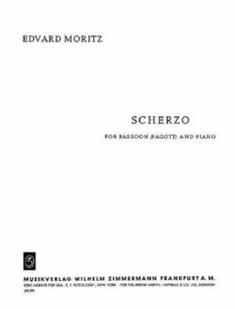 MORITZ:SCHERZO  FOR BASSOON AND PIANO