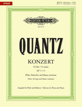 QUANTZ:FLUTE CONCERTO /FLOTENKONZERT G-DUR ,QV5:174