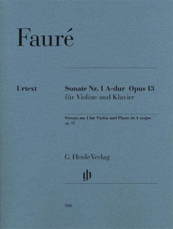 FAURE:SONATE NO.1 A-DUR OP.13 VIOLINE AND PIANO