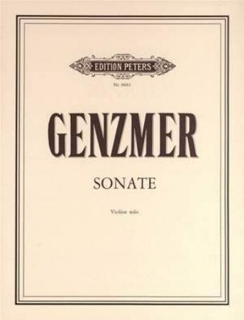 GENZMER:SONATE VIOLINE SOLO