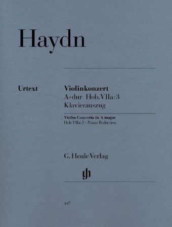 HAYDN:VIOLIN CONCERTO A-DUR HOB VIIa:3 VIOLIN AND PIANO