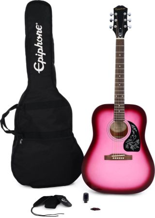 EPIPHONE AKUSTIČNA KITARA STARLING PLAYER PACK Hot Pink Pearl