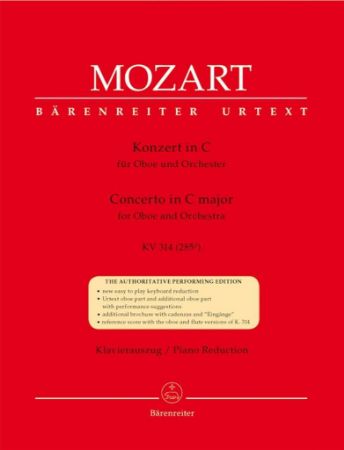 MOZART:CONCERTO IN C FOR OBOE KV314 OBOE AND PIANO