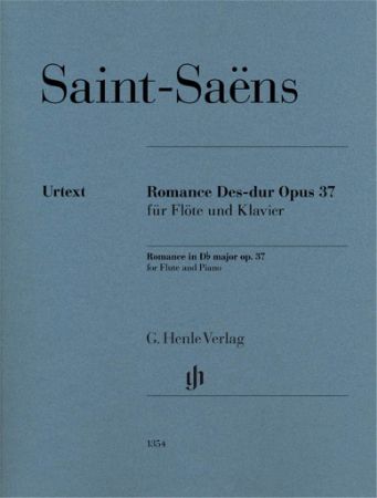 SAINT-SAENS:ROMANCE OP.37 DES-DUR FLUTE AND PIANO