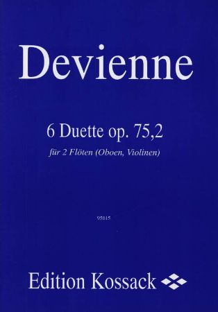 DEVIENNE:6 LEICHTE DUETTE OP.75/2 FOR 2 FLUTES