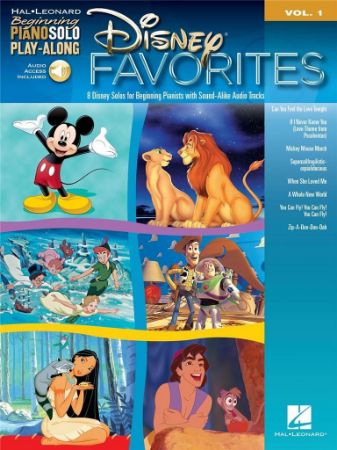 DISNEY FAVORITES PIANO PLAY ALONG +CD