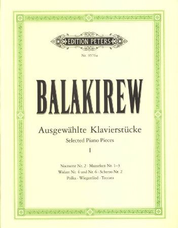 BALAKIREW:SELECTED PIANO PIECES