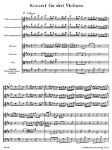 BACH J.S.:CONCERTO IN D MAJOR BWV 1064  SCORE