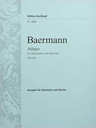 BAERMANN:ADAGIO DES-DUR KLARINETTE UND KLAVIER