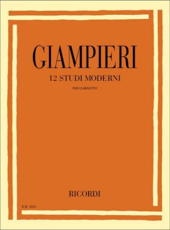 GIAMPIERI:12 STUDI MODERNI PER CLARINETO