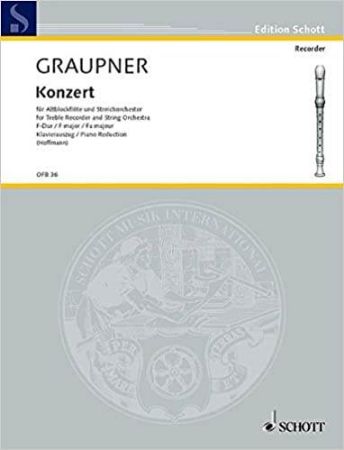 GRAUPNER:KONZERT F-DUR ALTBLOCKFLFLOTE