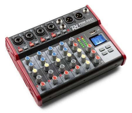 POWER DYNAMICS MEŠALNA MIZA PDM-X601 6-Channel Studio Music Mixer BT/MP3