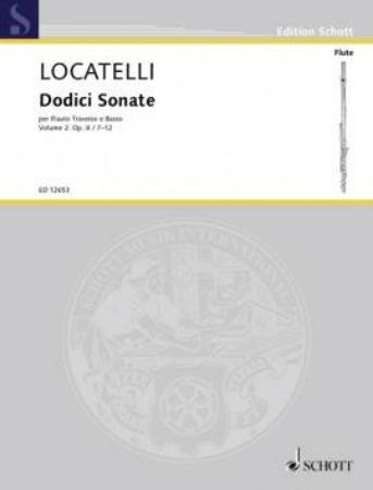 LOCATELLI:DODICI SONATE PER FLAUTO TRAVERSO E BASSO OP.2 VOL.2