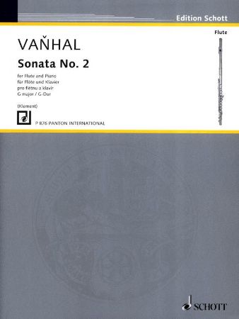 VANHAL:SONATA NO.2 G-DUR FLUTE AND PIANO