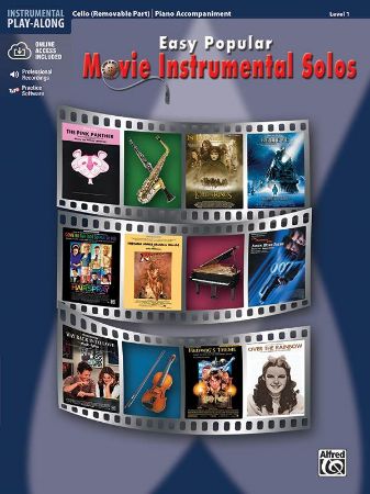 EASY POPULAR MOVIE INSTRUMENTAL  SOLOS CELLO AND PIANO + AUDIO ACCESS